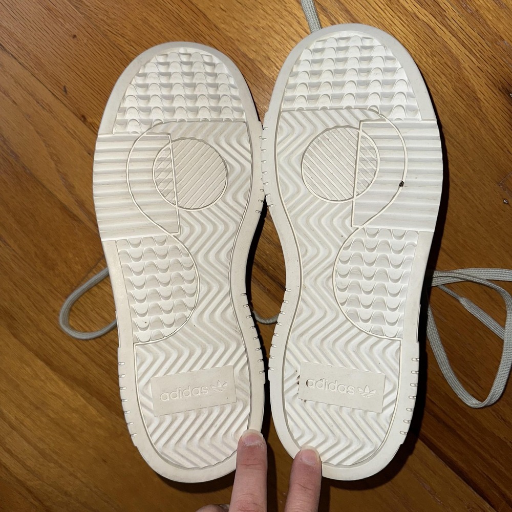 Adidas Supercourt Shoes Womens Size 7.5 Gray White Leather EE6045 Low Top Casual - Picture 10 of 10